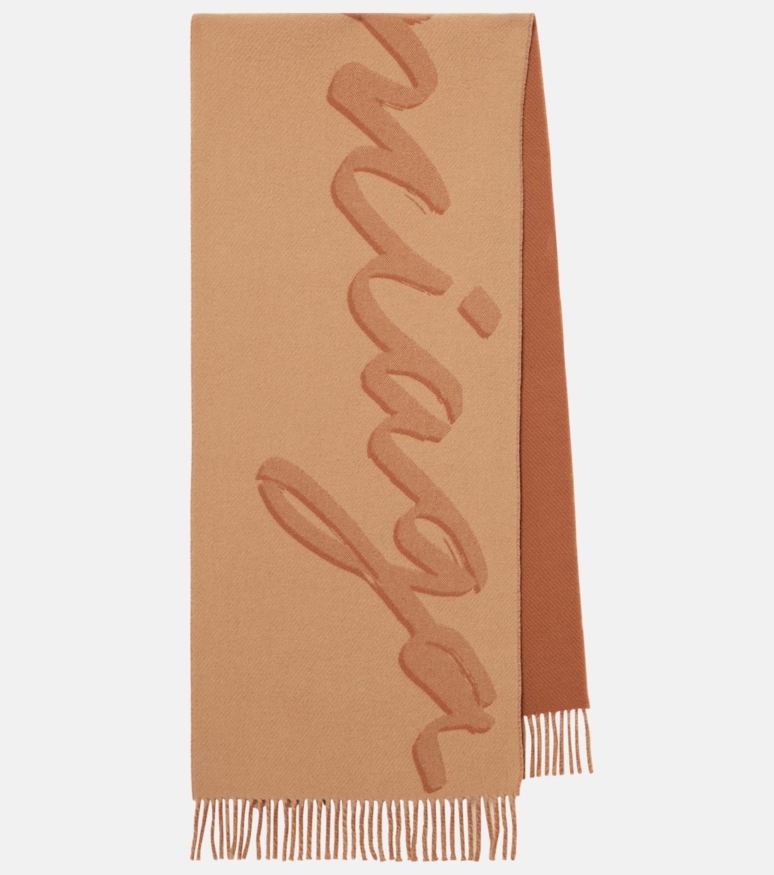 Шерстяной и кашемировый шарф Balenciaga, бежевый 
Шерстяной и кашемировый шарф Balenciaga, бежевый