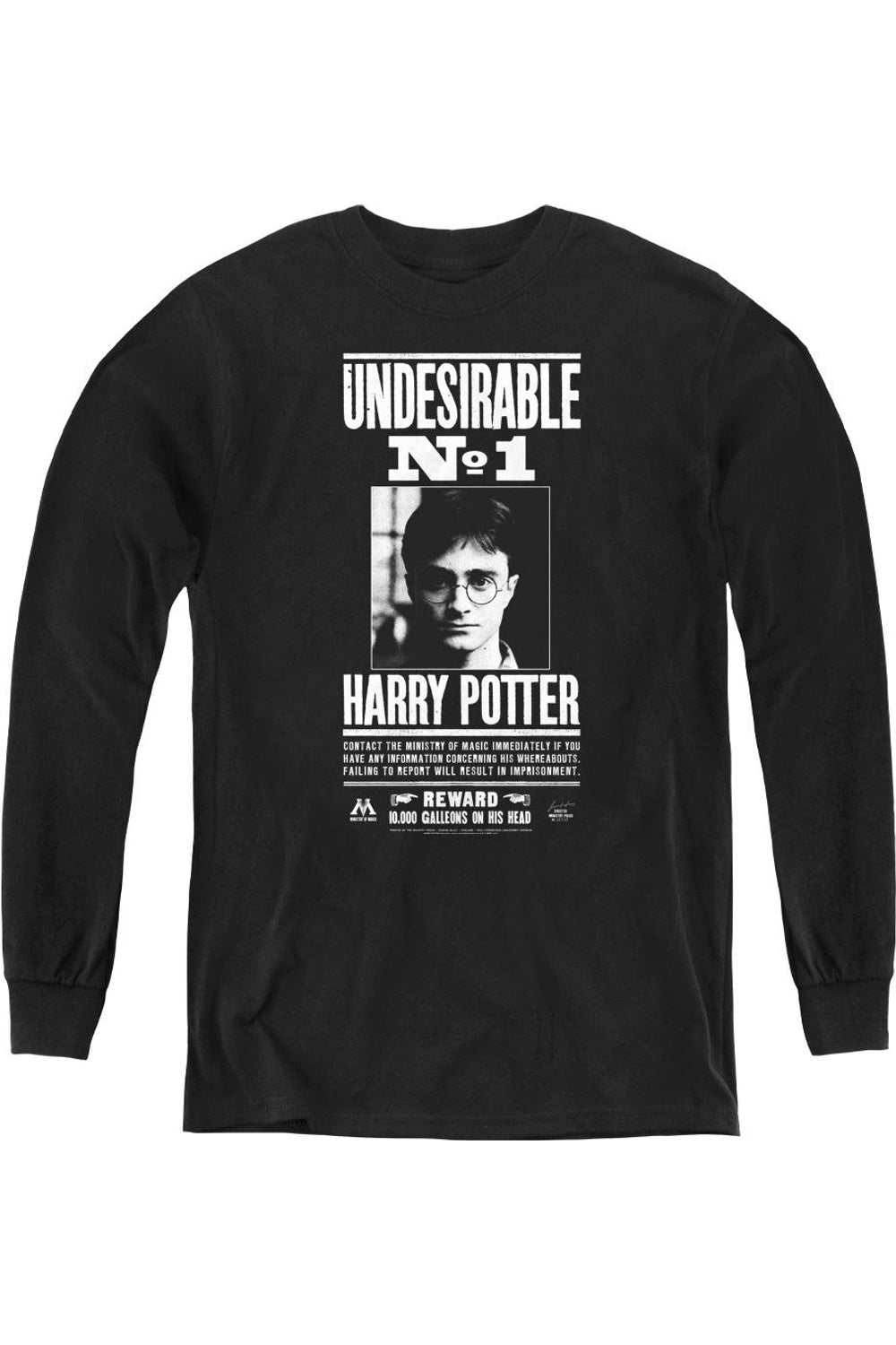 Футболка с длинным рукавом "Гарри Поттер - нежелательный номер 1" для молодежи Gildan, черный
Футболка с длинным рукавом "Гарри Поттер - нежелательный номер 1" для молодежи Gildan, черный