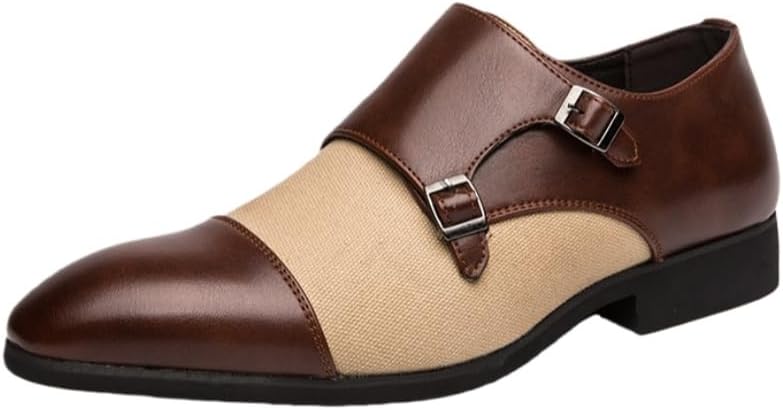 Мужские модные кожаные туфли с застежкой-липучкой, резиновая подошва, подходят для всех сезонов, доступны в больших размерах Fusecottc, коричневый
Мужские модные кожаные туфли с застежкой-липучкой, резиновая подошва, подходят для всех сезонов, доступны в больших размерах Fusecottc, коричневый