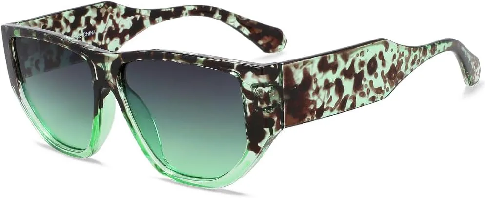 LVTFCO Большие женские солнцезащитные очки с широкими дужками, ретро-стиль, дорожные очки с цветочным принтом, мужские очки с защитой от УФ-излучения UV400, Green
LVTFCO Большие женские солнцезащитные очки с широкими дужками, ретро-стиль, дорожные очки с цветочным принтом, мужские очки с защитой от УФ-излучения UV400, Green