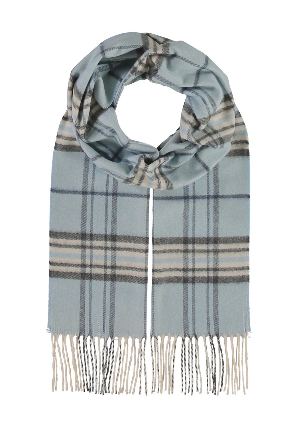 Женский клетчатый шарф с бахромой Adagio, синий
Женский клетчатый шарф с бахромой Adagio, синий