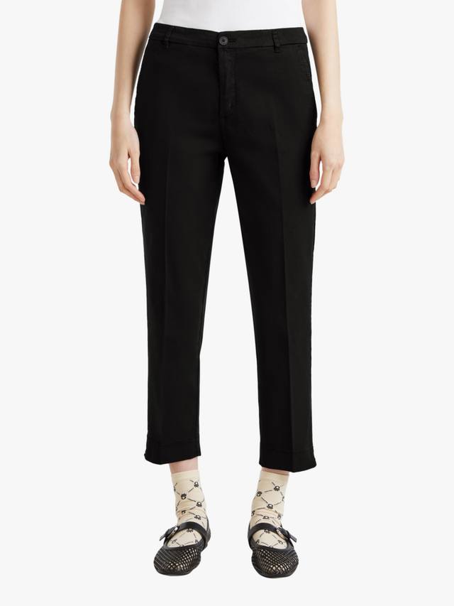 Облегающие укороченные брюки-чинос Benetton, черный
Облегающие укороченные брюки-чинос Benetton, черный