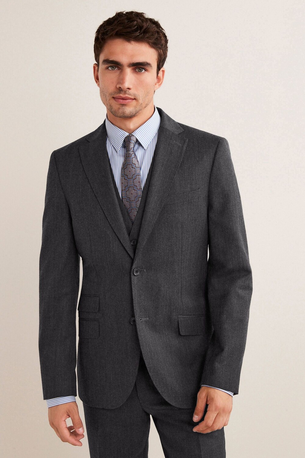 Облегающий костюм из смесовой ткани Next, серый
Облегающий костюм из смесовой ткани Next, серый