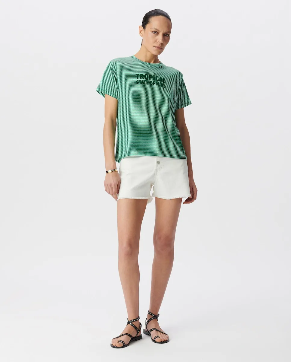 Женская футболка с коротким рукавом и круглым вырезом Ikks, светло-зеленый
Женская футболка с коротким рукавом и круглым вырезом Ikks, светло-зеленый