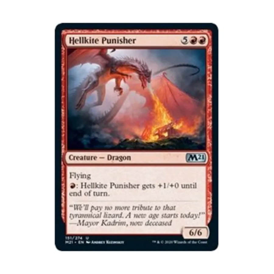 CCG Адский змей-каратель (U), MTG - Core Set 2021
CCG Адский змей-каратель (U), MTG - Core Set 2021