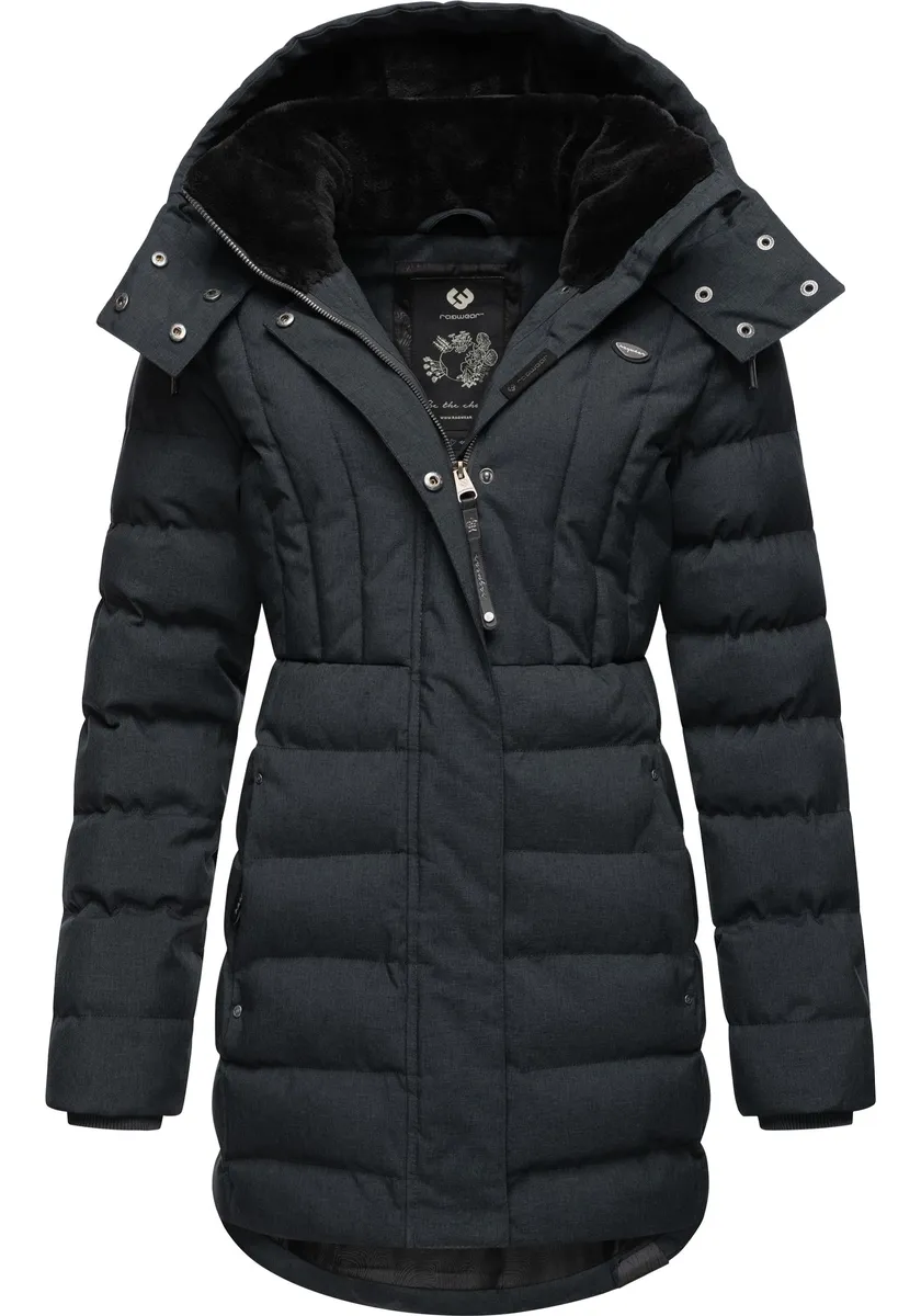 Полупальто Ragwear "Ашанта", стильная, стеганая зимняя парка с капюшоном на подкладке, черный 
Полупальто Ragwear "Ашанта", стильная, стеганая зимняя парка с капюшоном на подкладке, черный