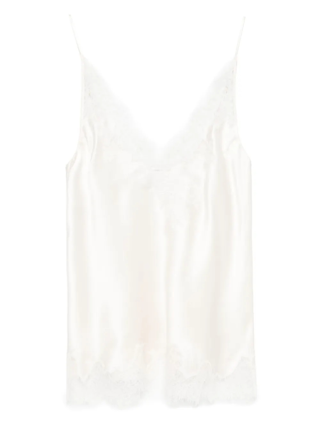 Carine Gilson шелковый топ на бретелях, нейтральный
Carine Gilson шелковый топ на бретелях, нейтральный