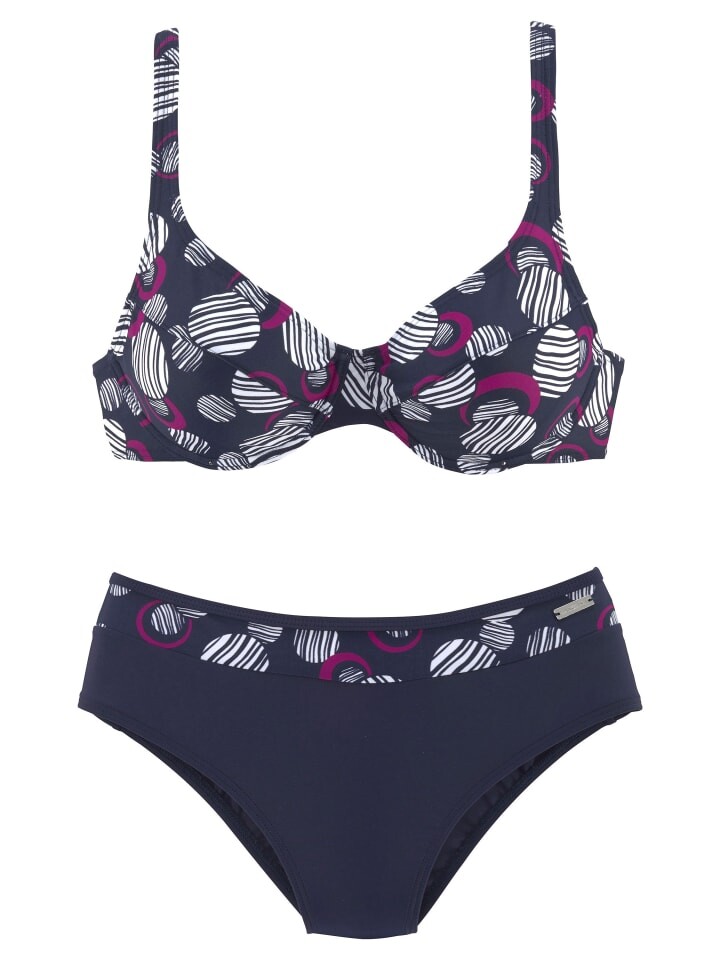 Комплект бикини LASCANA, цвет schwarz-bedruckt 
Комплект бикини LASCANA, цвет schwarz-bedruckt