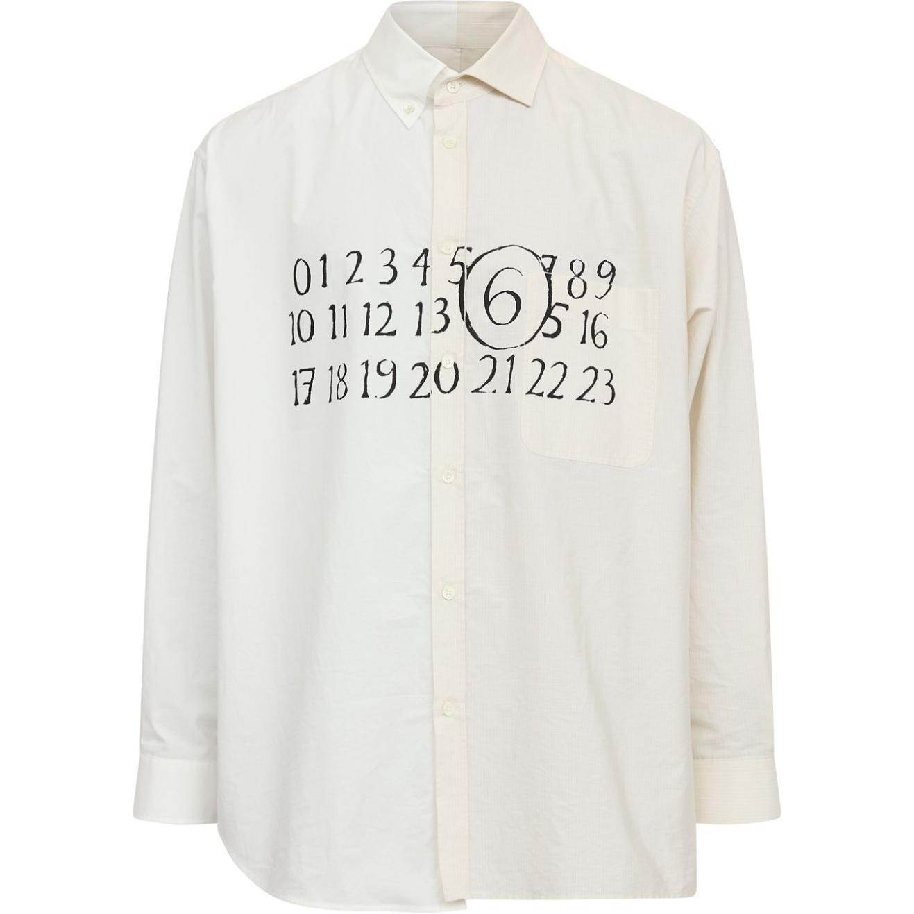 Асимметричная хлопковая рубашка MM6 Maison Margiela, Ecru
Асимметричная хлопковая рубашка MM6 Maison Margiela, Ecru