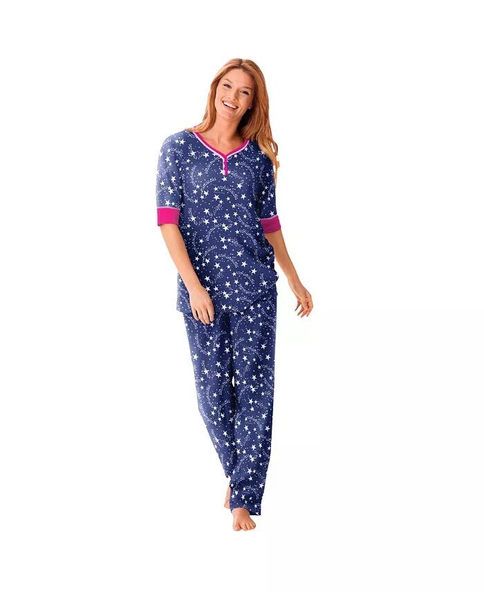 Пижама больших размеров с принтом Henley Dreams & Co., мультиколор
Пижама больших размеров с принтом Henley Dreams & Co., мультиколор