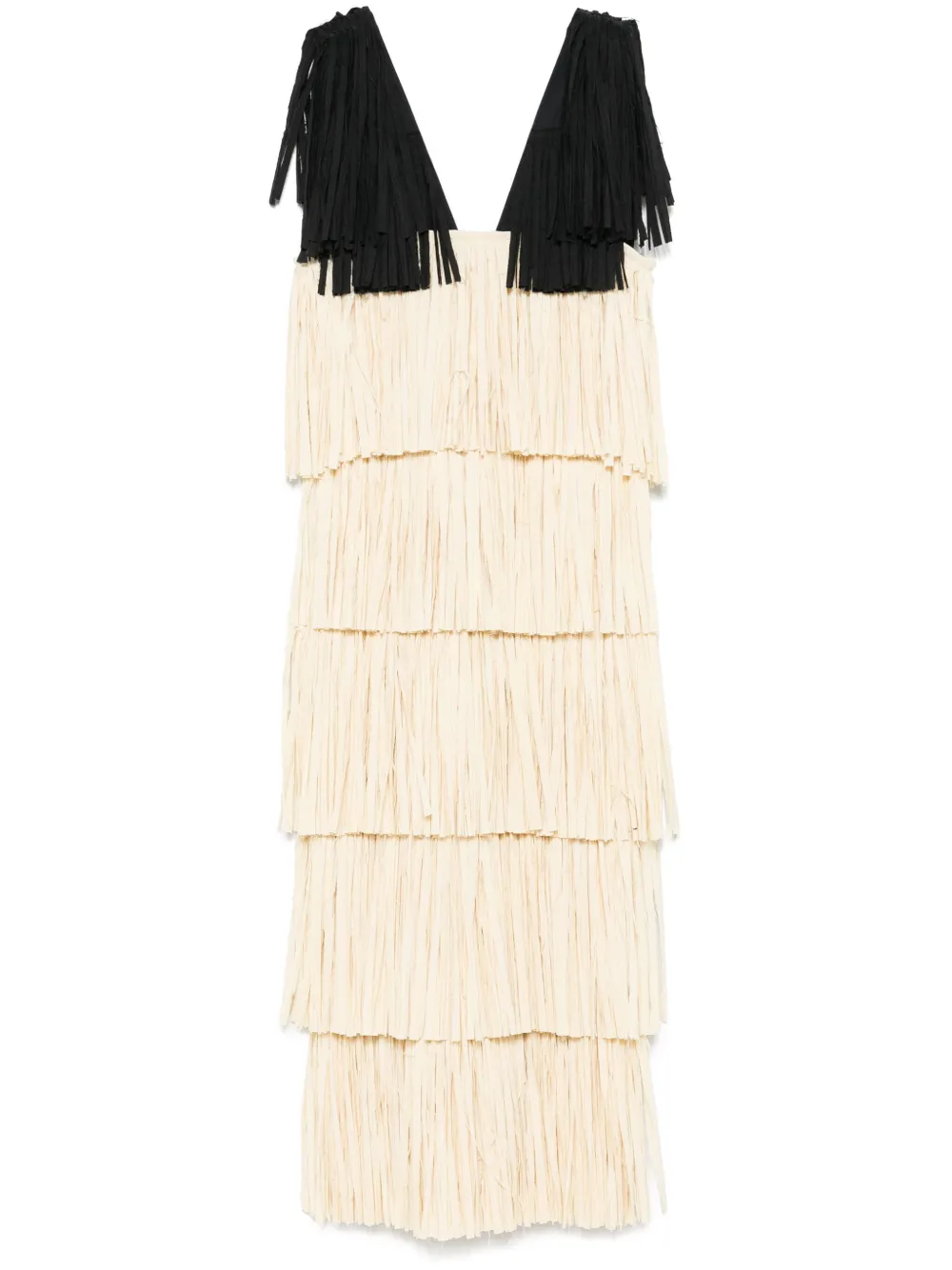 Платье миди с бахромой Nanushka, нейтральный
Платье миди с бахромой Nanushka, нейтральный