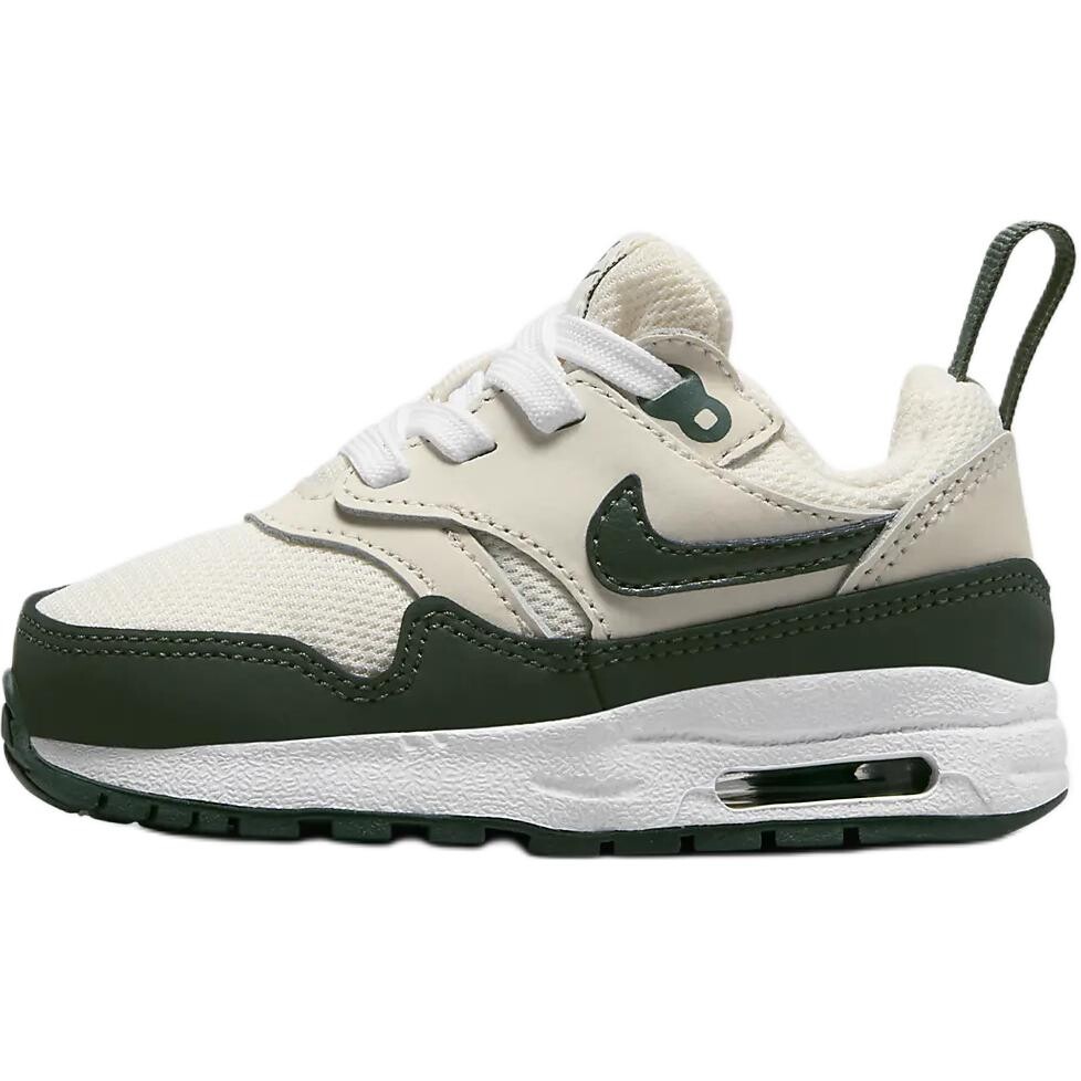 Кроссовки Air Max 1 для малышей Nike, бежевый/зеленый 
Кроссовки Air Max 1 для малышей Nike, бежевый/зеленый