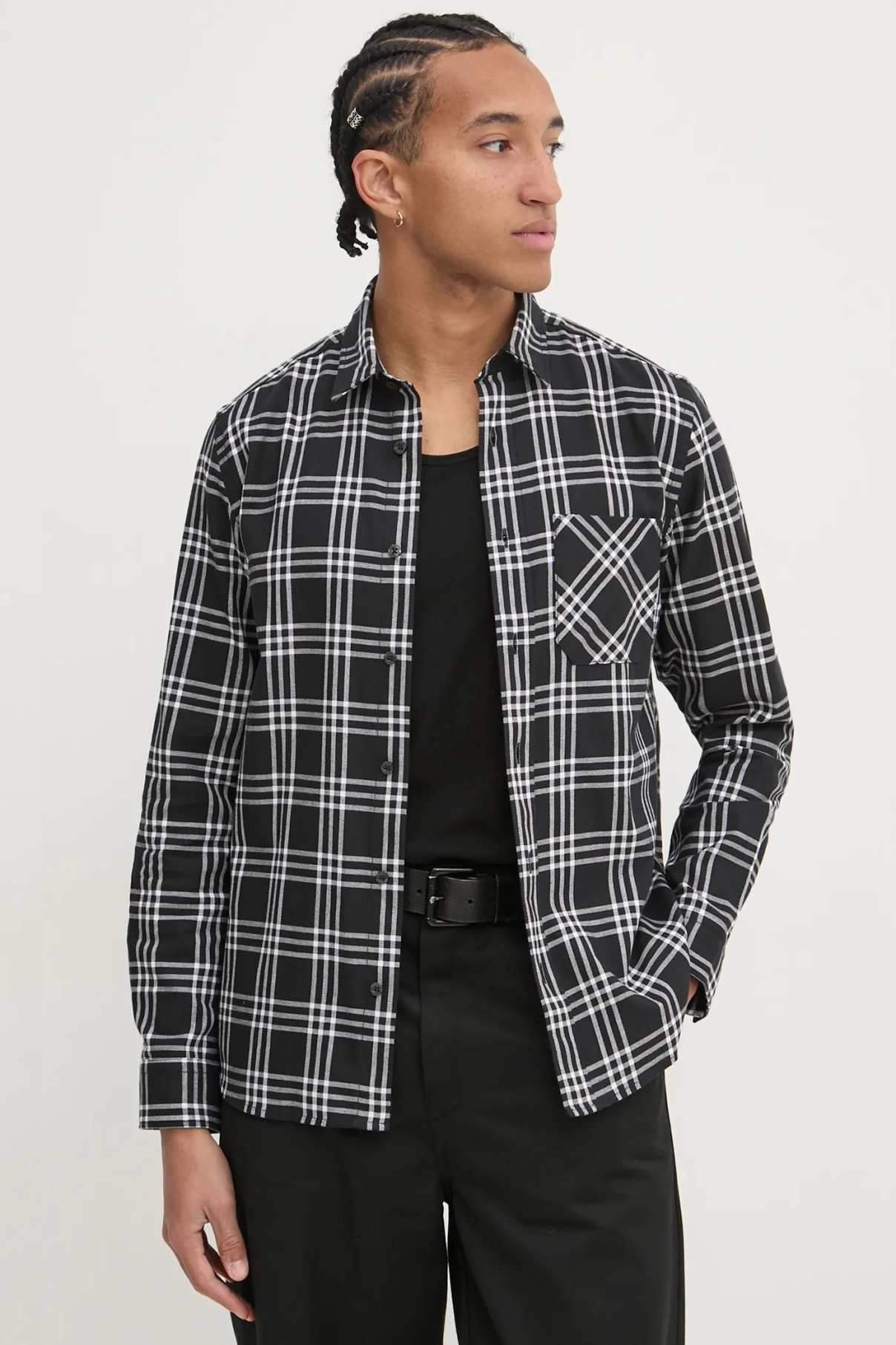 Хлопковая рубашка HUGO, черный
Хлопковая рубашка HUGO, черный