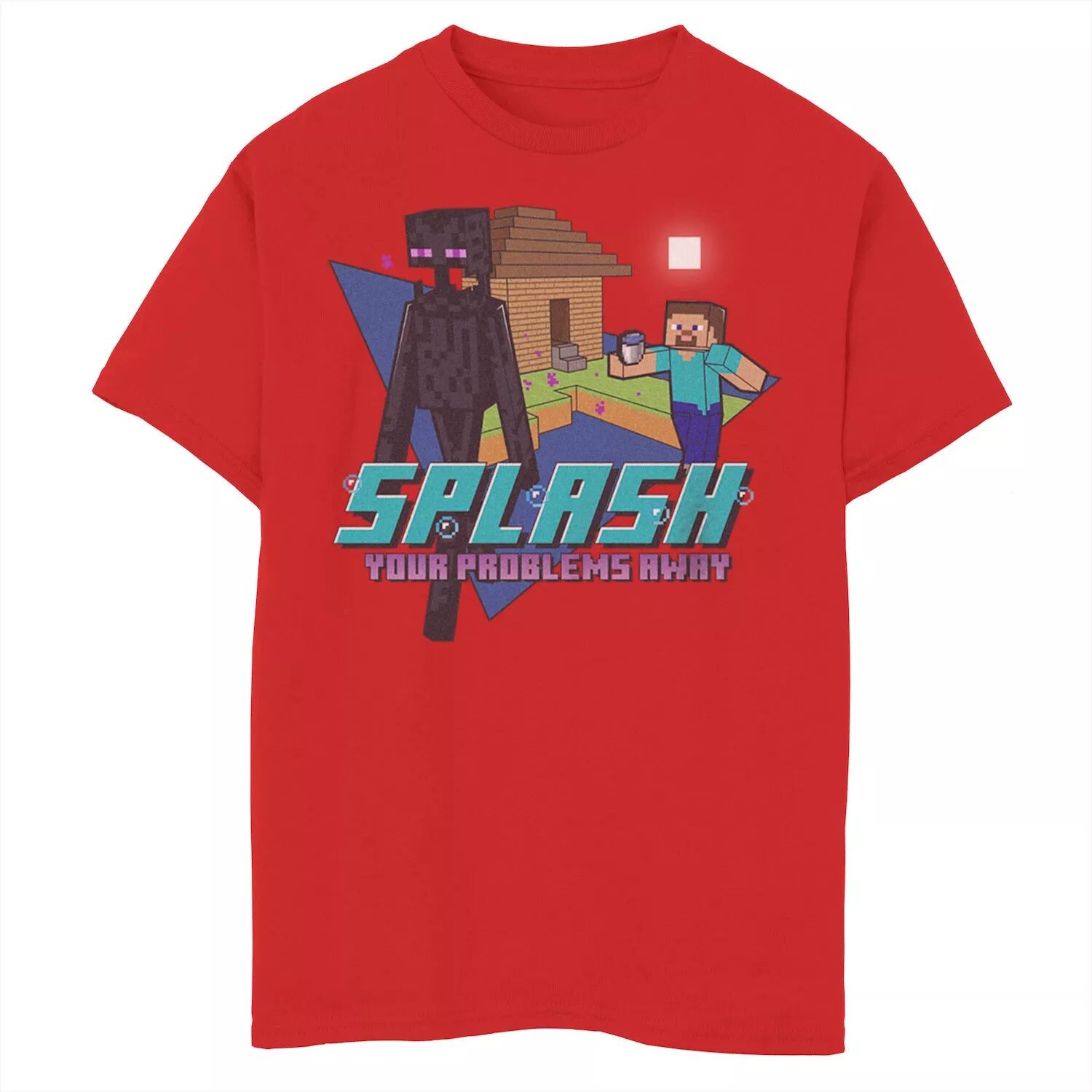 Футболка с рисунком «Стив Эндерман» для мальчиков 8–20 лет Minecraft «Отбрось свои проблемы» Minecraft
Футболка с рисунком «Стив Эндерман» для мальчиков 8–20 лет Minecraft «Отбрось свои проблемы» Minecraft