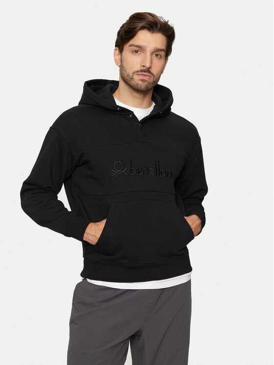 Толстовка свободного кроя United Colors Of Benetton, черный
Толстовка свободного кроя United Colors Of Benetton, черный