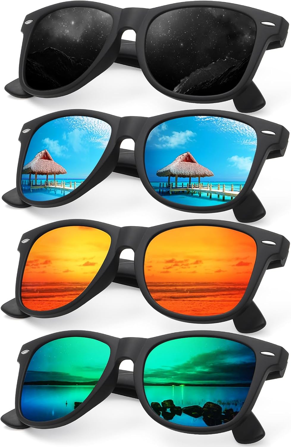 Поляризованные солнцезащитные очки для женщин и мужчин - модные солнцезащитные очки для вождения, рыбалки, с защитой от УФ-излучения UV400 Occhsouo, A1-black+blue+orange+green
Поляризованные солнцезащитные очки для женщин и мужчин - модные солнцезащитные очки для вождения, рыбалки, с защитой от УФ-излучения UV400 Occhsouo, A1-black+blue+orange+green