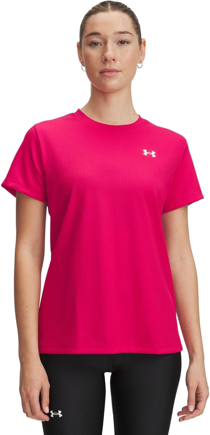 Under Armour женская футболка Tech Ribbed с коротким рукавом, Shaded Fuchsia/White, Белый, Under Armour женская футболка Tech Ribbed с коротким рукавом, Shaded Fuchsia/White
Under Armour женская футболка Tech Ribbed с коротким рукавом, Shaded Fuchsia/White, Белый, Under Armour женская футболка Tech Ribbed с коротким рукавом, Shaded Fuchsia/White
