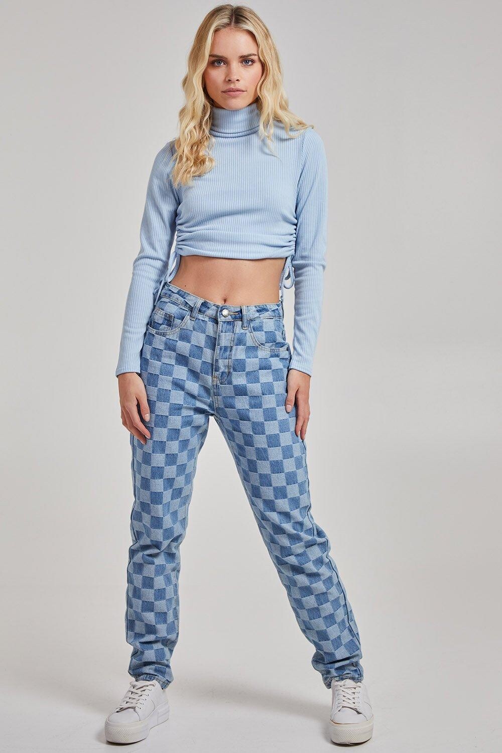 Укороченный топ в рубчик со сборками Pink Vanilla, синий
Укороченный топ в рубчик со сборками Pink Vanilla, синий