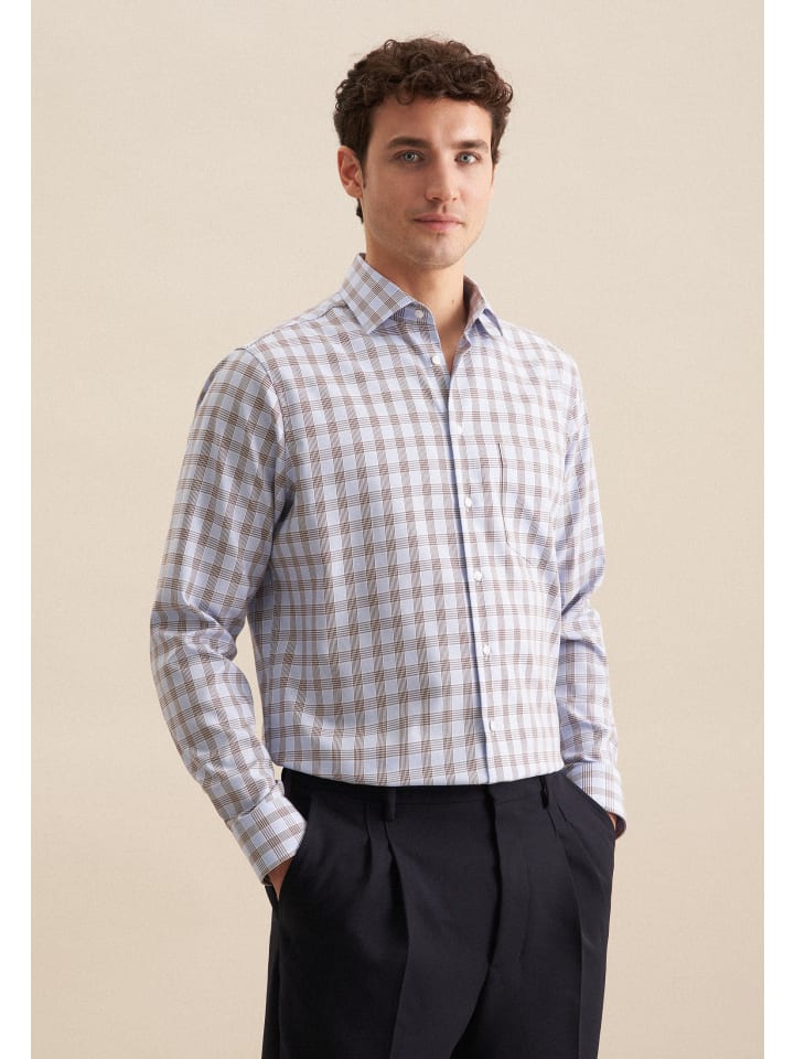 Рубашка Seidensticker, коричневый
Рубашка Seidensticker, коричневый