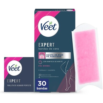 Veet Expert Холодные восковые полоски для удаления волос с ног и тела с маслом ши, 30 полосок 
Veet Expert Холодные восковые полоски для удаления волос с ног и тела с маслом ши, 30 полосок