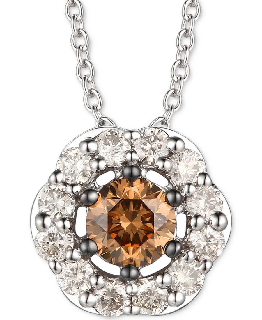 Подвеска-колье Шоколадный бриллиант и нюдовый бриллиант (общий вес 0,5 карата), регулируемая длина 20 дюймов, из белого золота 14 карат Le Vian, White Gold
Подвеска-колье Шоколадный бриллиант и нюдовый бриллиант (общий вес 0,5 карата), регулируемая длина 20 дюймов, из белого золота 14 карат Le Vian, White Gold