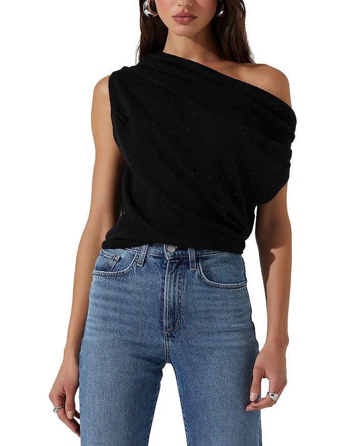 Свитер на одно плечо Dezina ASTR the Label, черный
Свитер на одно плечо Dezina ASTR the Label, черный