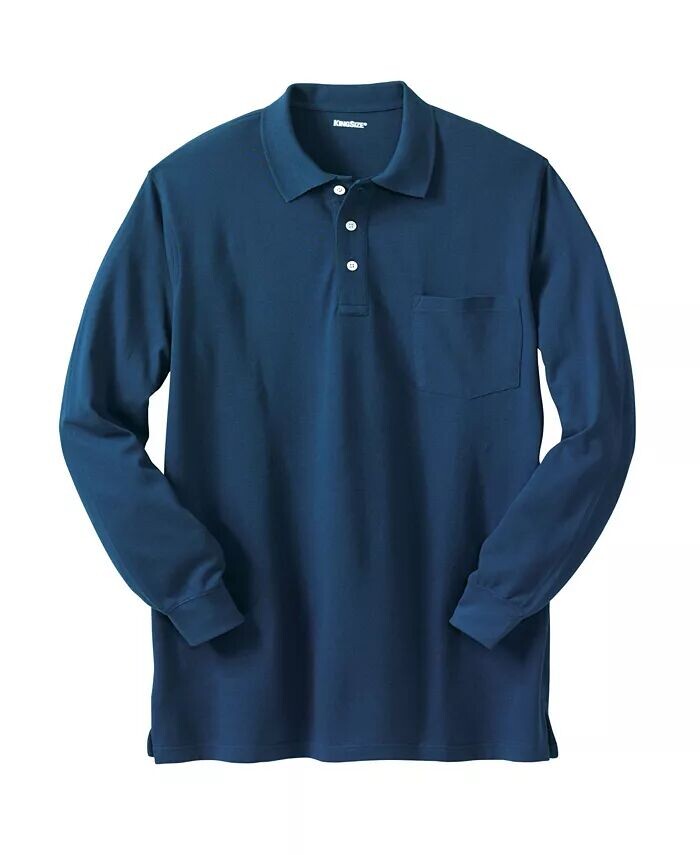 Неусадочная рубашка-поло Big & Tall с длинными рукавами и длинными рукавами KingSize, синий
Неусадочная рубашка-поло Big & Tall с длинными рукавами и длинными рукавами KingSize, синий