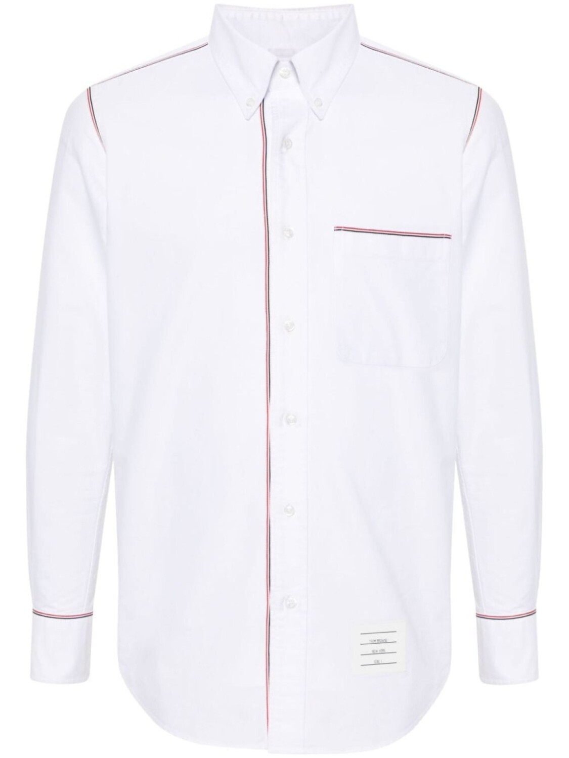 Thom Browne рубашка с полосками RWB, белый
Thom Browne рубашка с полосками RWB, белый