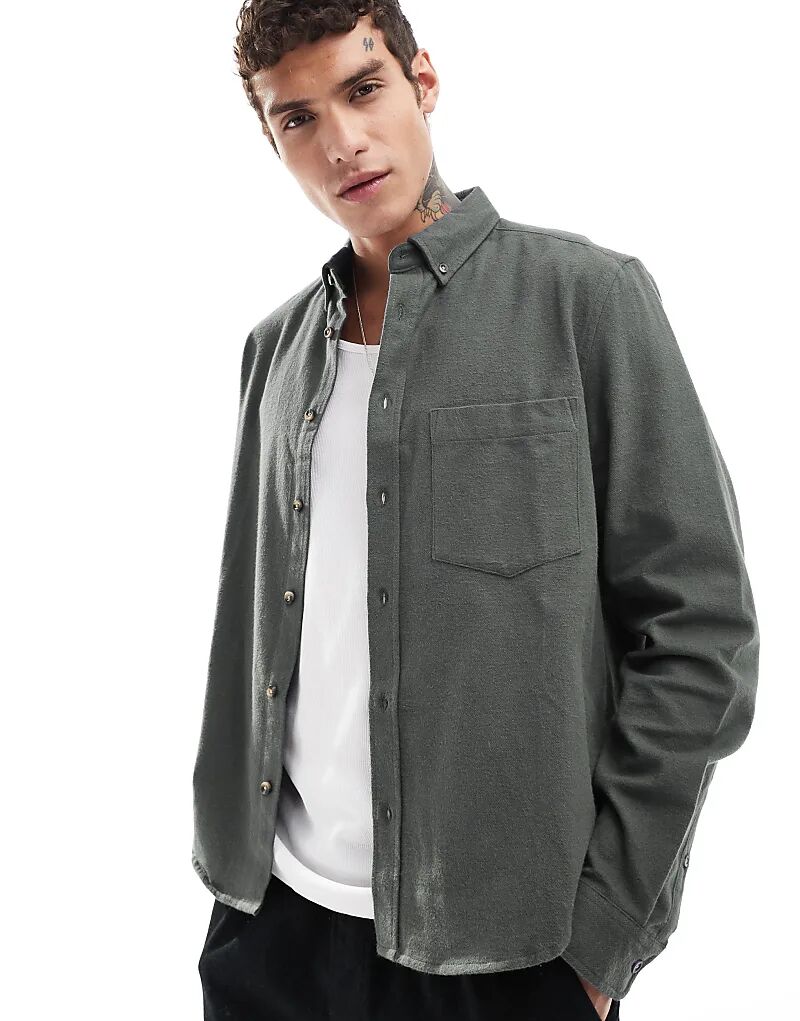 Свободная рубашка свободного кроя из чесаной ткани оксфорд зеленого цвета ASOS DESIGN
Свободная рубашка свободного кроя из чесаной ткани оксфорд зеленого цвета ASOS DESIGN