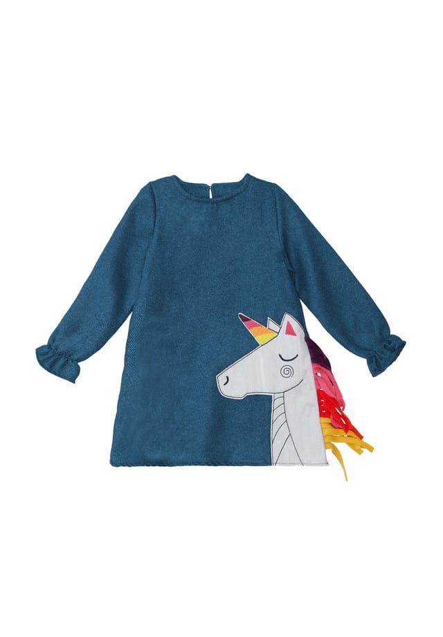 Цветное платье-единорог Denokids, синий
Цветное платье-единорог Denokids, синий