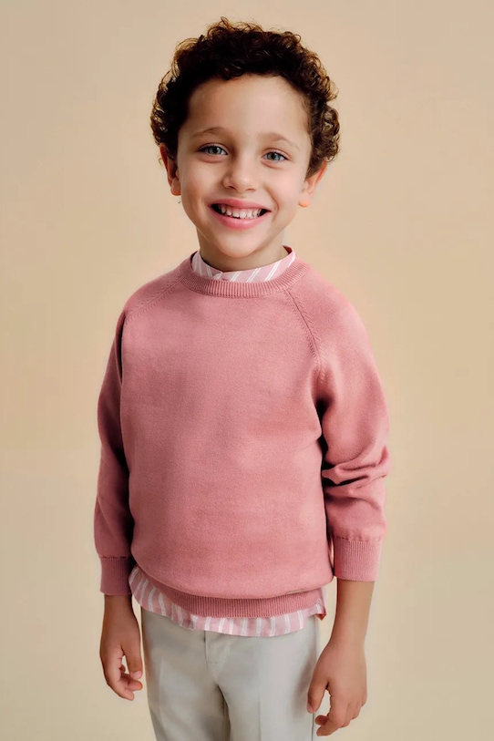 Детский свитер с добавлением шерсти Mayoral, розовый
Детский свитер с добавлением шерсти Mayoral, розовый