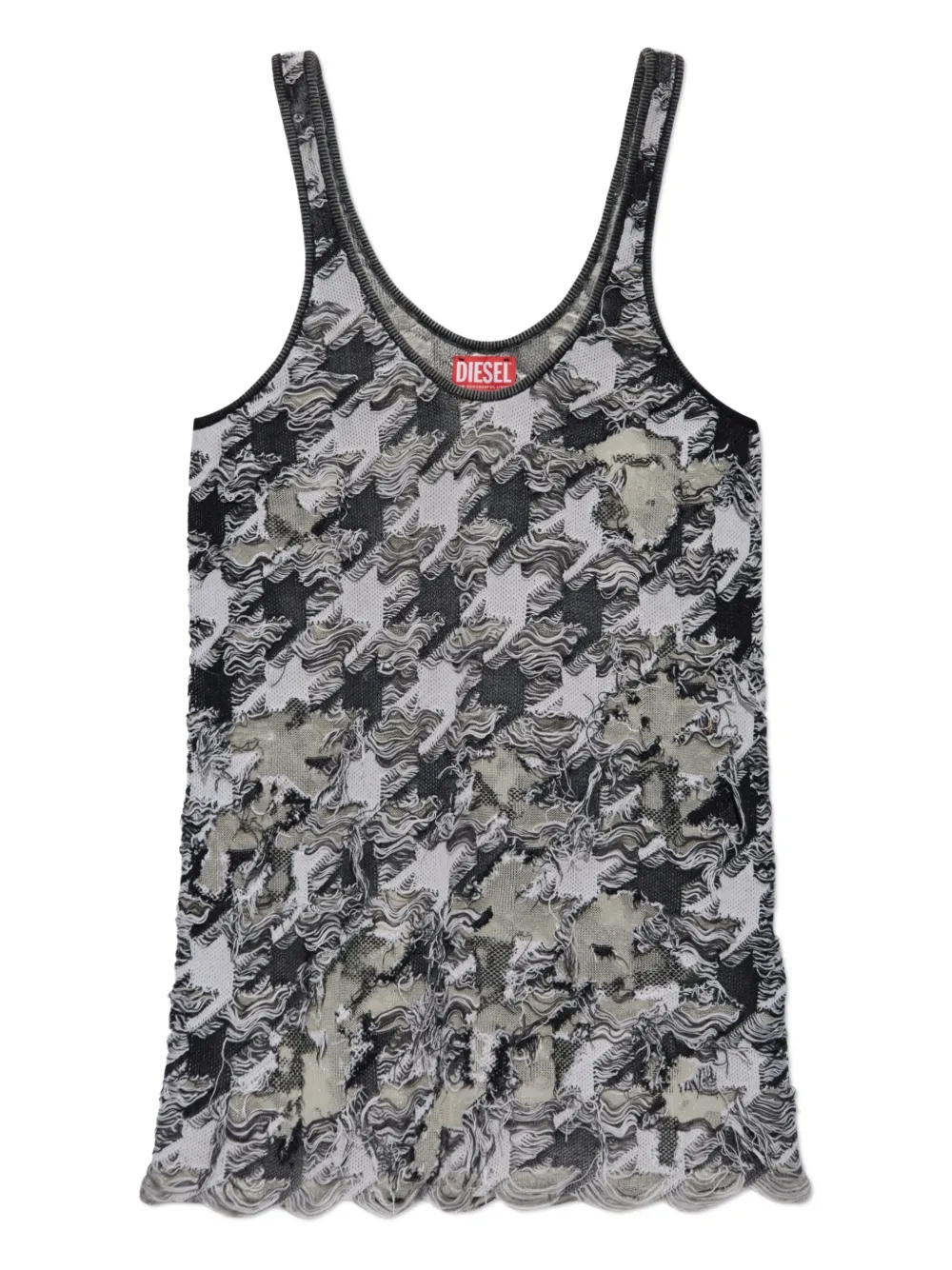 Топ с бахромой в узор "гусиная лапка" DIESEL, коричневый
Топ с бахромой в узор "гусиная лапка" DIESEL, коричневый