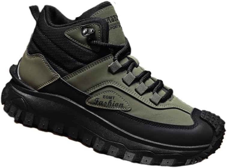 Мужские высокие кроссовки большого размера Fusecottc - прочные модные кроссовки для осеннего треккинга и повседневной носки, зеленый
Мужские высокие кроссовки большого размера Fusecottc - прочные модные кроссовки для осеннего треккинга и повседневной носки, зеленый