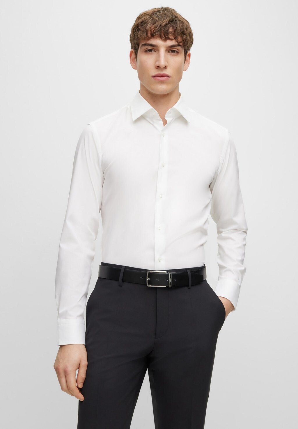 Классическая рубашка H-Hank BOSS, белый
Классическая рубашка H-Hank BOSS, белый