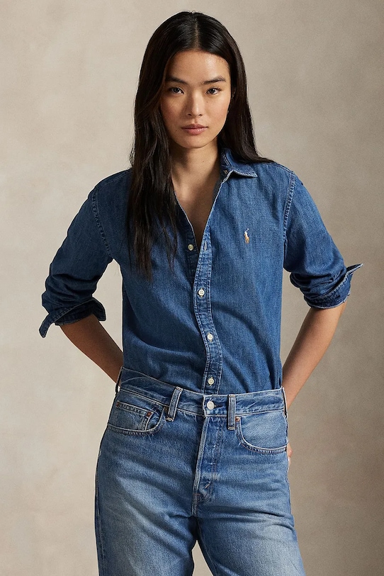 Джинсовая рубашка Polo Ralph Lauren, синий
Джинсовая рубашка Polo Ralph Lauren, синий