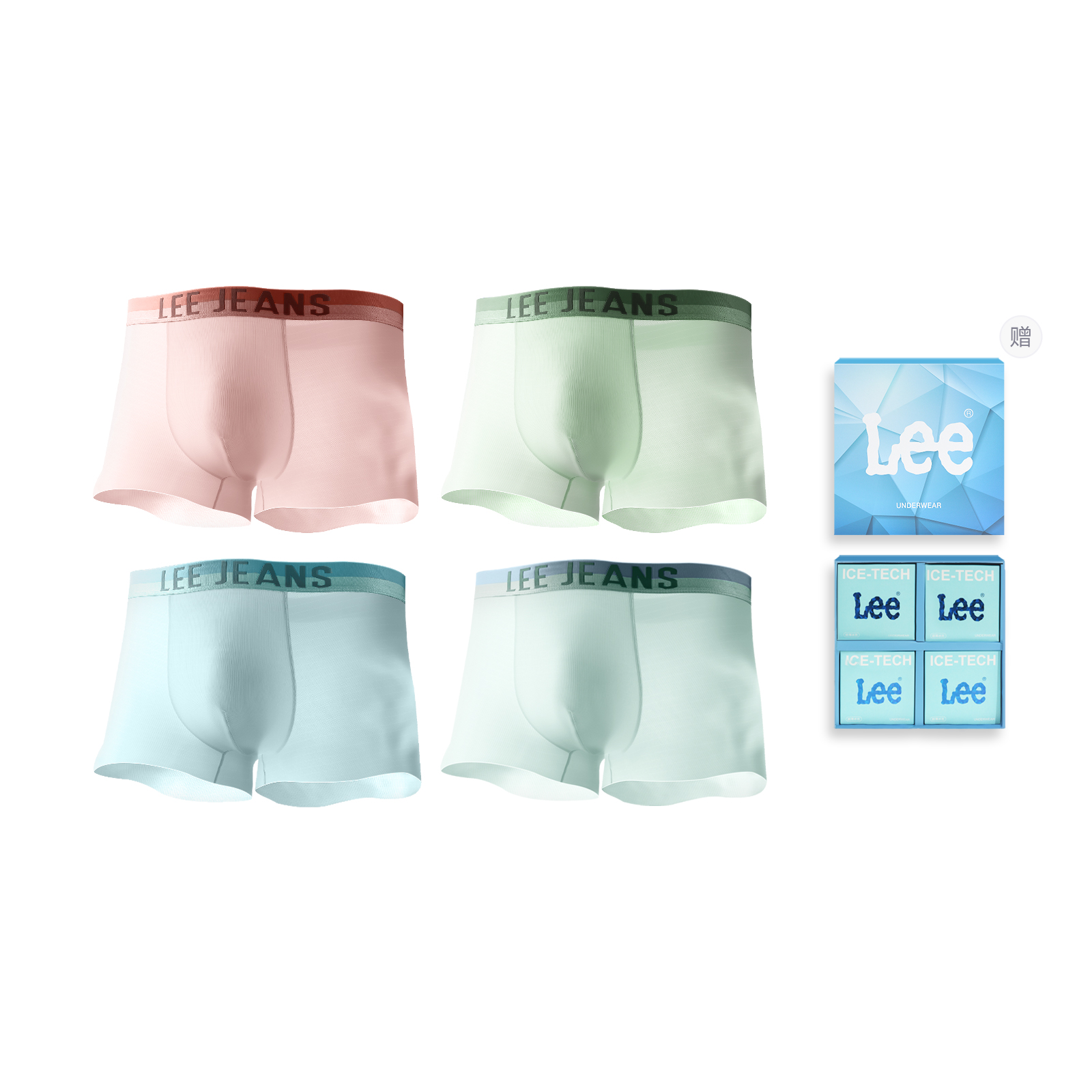 Lee Подарочный набор мужского белья SS23 Ice Series, 4 штуки
Lee Подарочный набор мужского белья SS23 Ice Series, 4 штуки