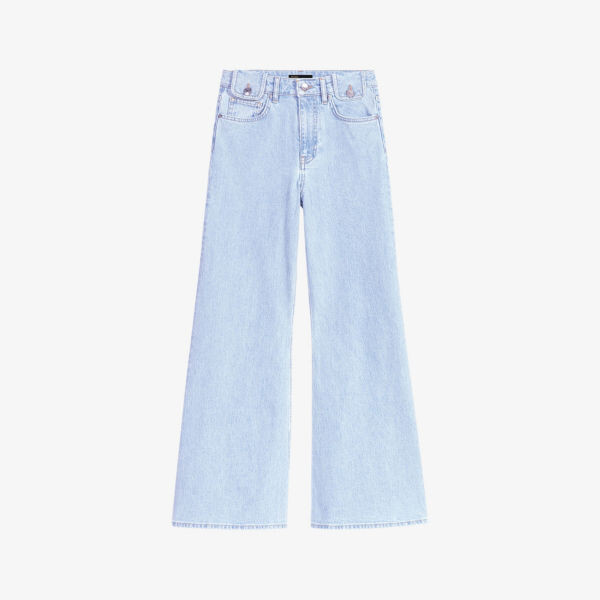 Джинсы Wide-Leg из эластичного денима с высокой посадкой Maje, синий
Джинсы Wide-Leg из эластичного денима с высокой посадкой Maje, синий