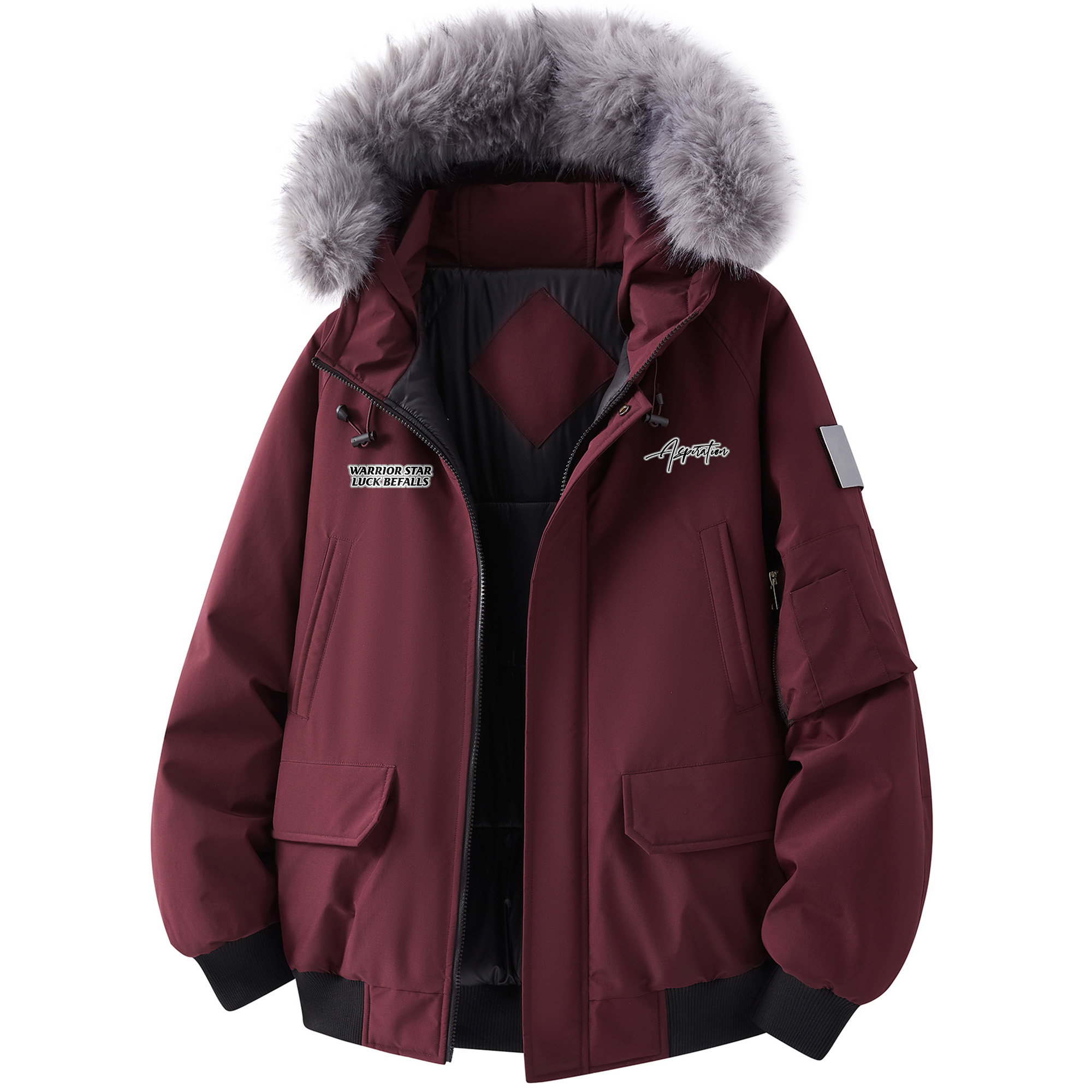 Пуховик Unisex Hooded Moderate Puffer Jacket WARRIOR, burgundy
Пуховик Unisex Hooded Moderate Puffer Jacket WARRIOR, burgundy