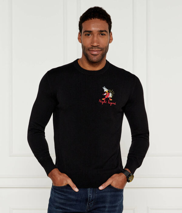 Свитер мужской St.Barth с рисунком, черный 
Свитер мужской St.Barth с рисунком, черный