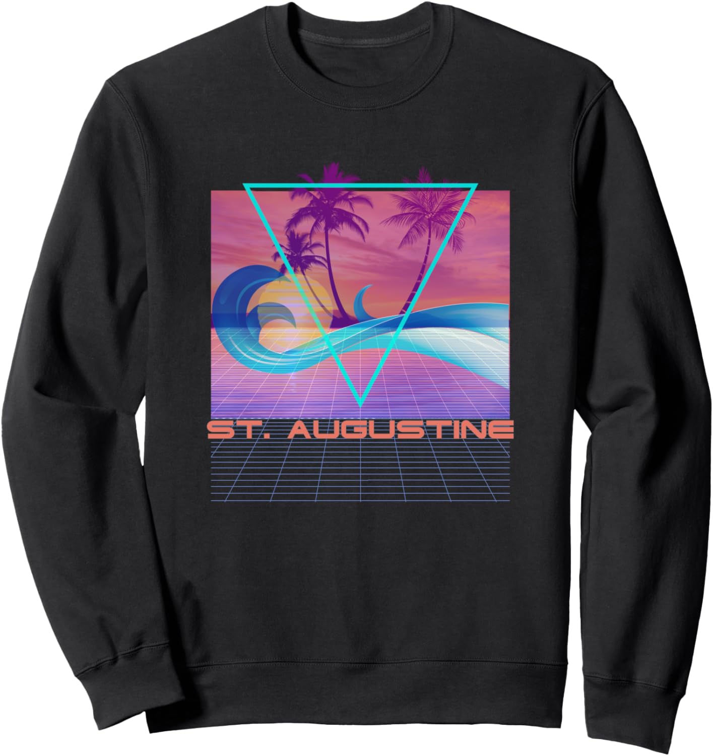 Толстовка в стиле ретро 80-х, Vaporwave, пляжный отдых, Сент-Огастин St. Augustine Retro Souvenir Apparel, черный
Толстовка в стиле ретро 80-х, Vaporwave, пляжный отдых, Сент-Огастин St. Augustine Retro Souvenir Apparel, черный