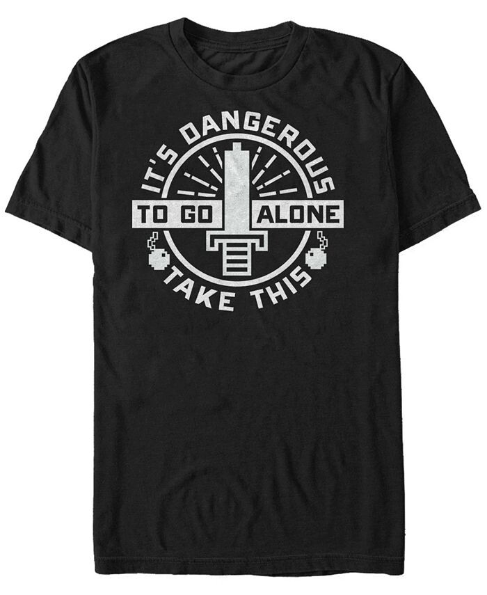 Мужская футболка Nintendo с короткими рукавами Legend of Zelda It's Dangerous To Go Fifth Sun, черный
Мужская футболка Nintendo с короткими рукавами Legend of Zelda It's Dangerous To Go Fifth Sun, черный