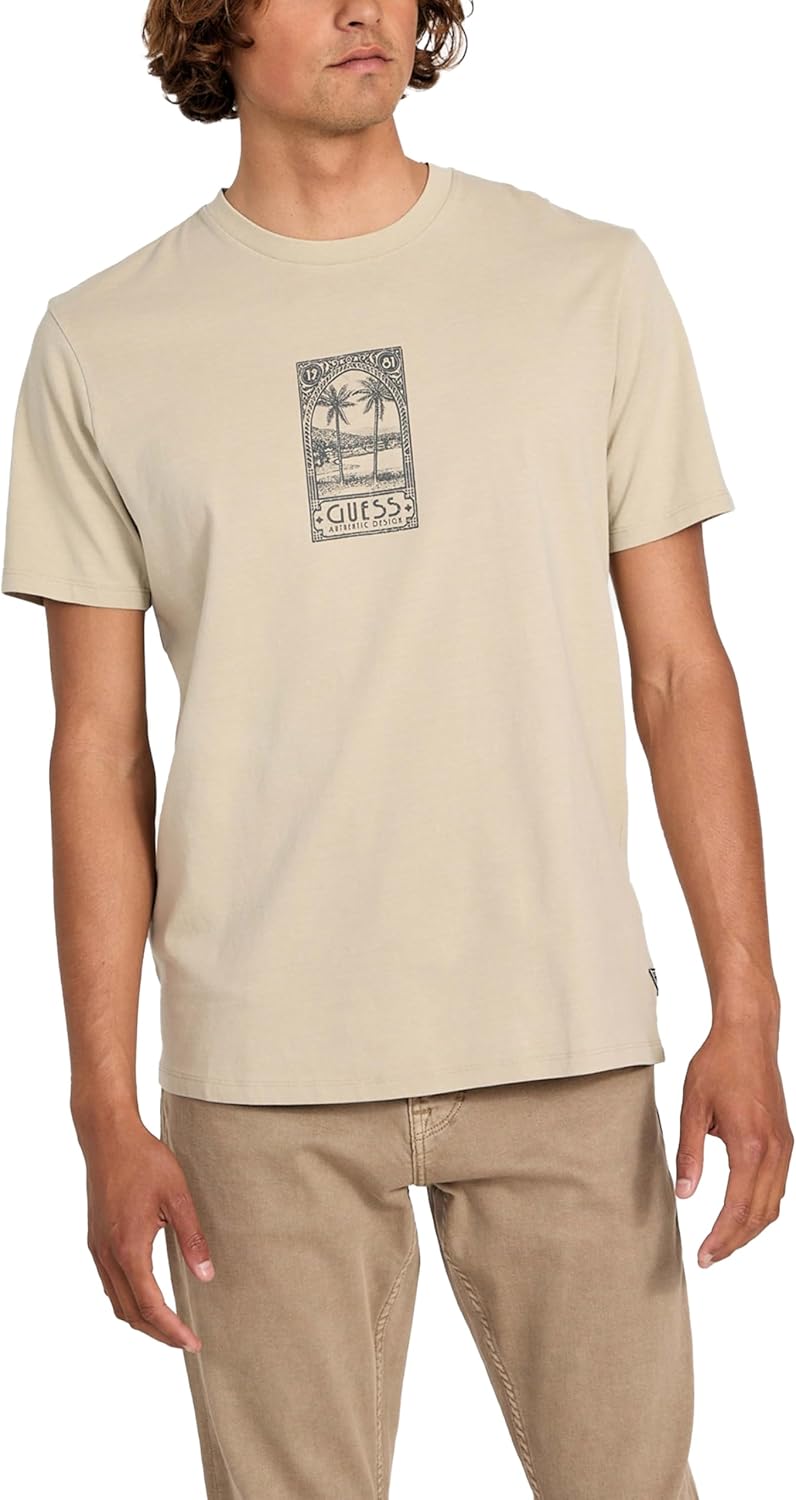 Мужская футболка GUESS Eco с коротким рукавом Paradise Postage, Pasadena Stone Multi
Мужская футболка GUESS Eco с коротким рукавом Paradise Postage, Pasadena Stone Multi