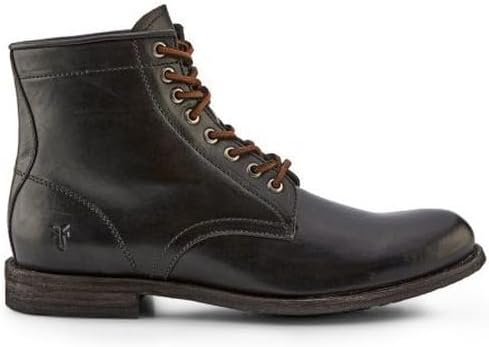 Мужские ботинки Frye Tyler с шнуровкой, выполненные из мягкой винтажной кожи с конструкцией Блейка, потемневшими носком и пяткой, а также резиновыми вставками на кожаной подошве - высота голенища 14,5 см, черный
Мужские ботинки Frye Tyler с шнуровкой, выполненные из мягкой винтажной кожи с конструкцией Блейка, потемневшими носком и пяткой, а также резиновыми вставками на кожаной подошве - высота голенища 14,5 см, черный