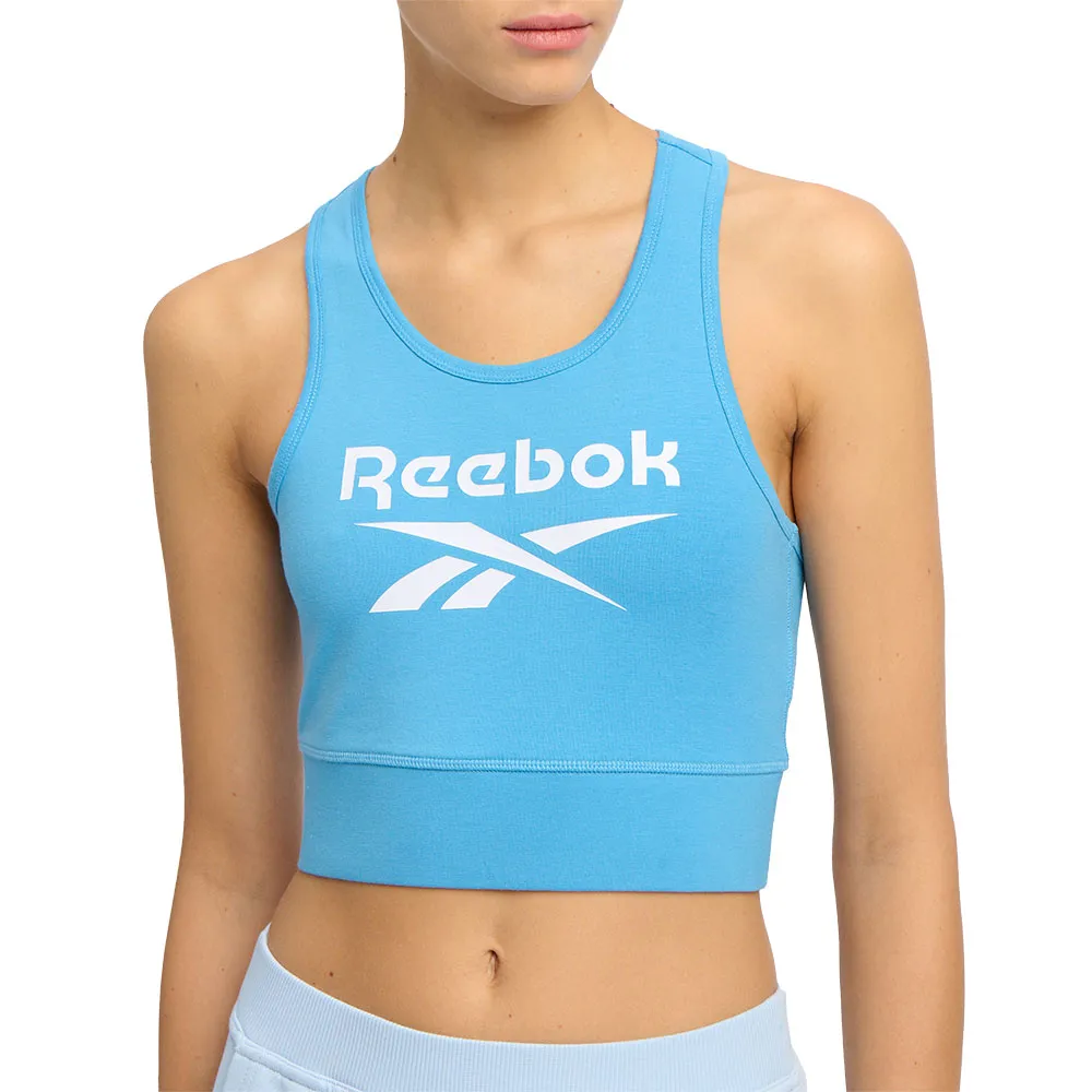 Спортивный бюстгальтер Reebok Classics Identity Big Logo sports bra, синий
Спортивный бюстгальтер Reebok Classics Identity Big Logo sports bra, синий