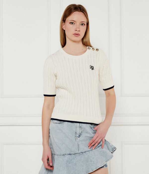 Свитер Slim fit Liu Jo, экрю
Свитер Slim fit Liu Jo, экрю