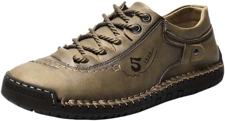 Мужские повседневные кожаные туфли, низкие лоферы без шнурков, средние для ходьбы и вождения Hhhchpm, хаки
Мужские повседневные кожаные туфли, низкие лоферы без шнурков, средние для ходьбы и вождения Hhhchpm, хаки