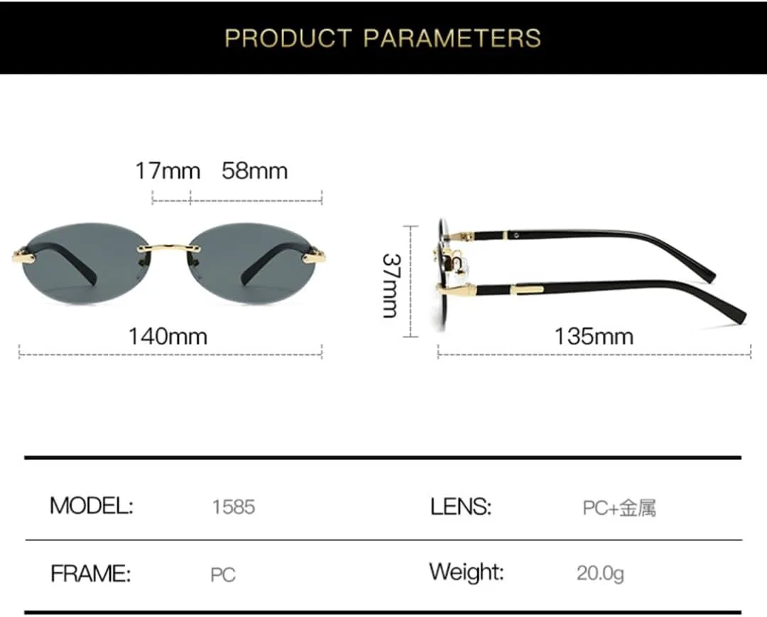 Модные женские и мужские солнцезащитные очки овальной формы для женщин, летние, с защитой от УФ-излучения UV400, без оправы, с линзами Ocean VFDHN, 1585-c4
Модные женские и мужские солнцезащитные очки овальной формы для женщин, летние, с защитой от УФ-излучения UV400, без оправы, с линзами Ocean VFDHN, 1585-c4