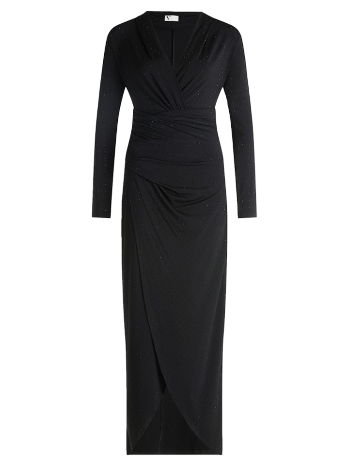 Vera Mont Вечернее платье с V-образным вырезом, черное
Vera Mont Вечернее платье с V-образным вырезом, черное