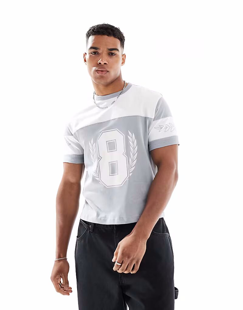 Укороченная футболка стандартного кроя со спортивной графикой и вставками серого цвета Asos Design, Серый, Укороченная футболка стандартного кроя со спортивной графикой и вставками серого цвета Asos Design
Укороченная футболка стандартного кроя со спортивной графикой и вставками серого цвета Asos Design, Серый, Укороченная футболка стандартного кроя со спортивной графикой и вставками серого цвета Asos Design