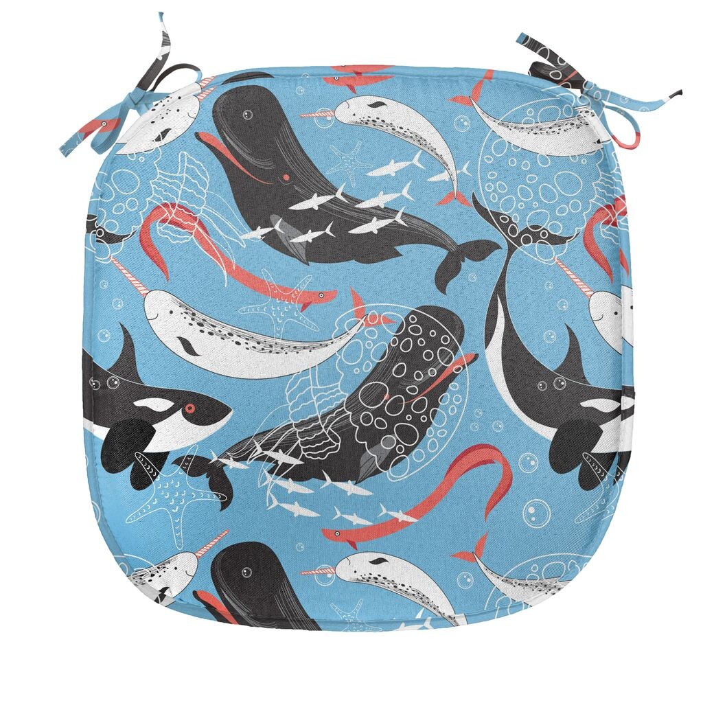 Подушка для обеденного стула ABAKUHAUS Narwhal, фауна Северного Ледовитого океана, декоративная водонепроницаемая подушка с ремнями для кухонных сидений, 40 см x 40 см, синий, темно-коралловый, черный
Подушка для обеденного стула ABAKUHAUS Narwhal, фауна Северного Ледовитого океана, декоративная водонепроницаемая подушка с ремнями для кухонных сидений, 40 см x 40 см, синий, темно-коралловый, черный